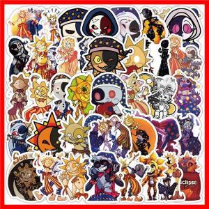 귀여운 썬드롭 및 문드롭 스티커 만화 Fnaf DIY 스티커 스크랩북 전화 수하물 스케이트보드 방수 데칼 50