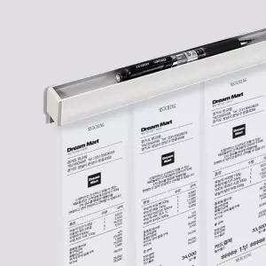 메모 정리 홀더 펜 겸용 40cm빌지꽂이 빌지 영수증 식당영업대 카페오더 주문표