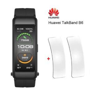 스말켓 화웨이 토크밴드 B6 블루투스 겸용 스마트 이어폰 워치 블랙