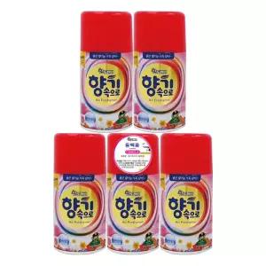 산도깨비 향기속으로 동백꽃 290mlX5개 자동 분사기 실내용 리필 방향제