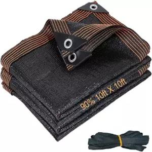 정원용 90 그늘막 천 그로밋이 있는 10피트 x 야외 식물용 자외선 차단 선 페르골라 커버 파티오