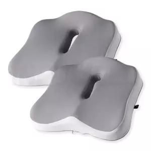 BNS 무중력 구름방석 체압 체중 분산 충격흡수 고밀도 메모리폼 미끄럼방지 논슬립 좌식 의자 방석 2세트