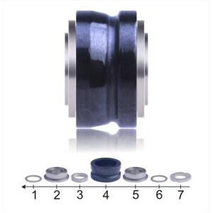 BASSLEGEND 릴 낚시 SIC 라인 스레드 가이드 롤러 및 볼 베어링 태클 키트 세트 스피너 릴용