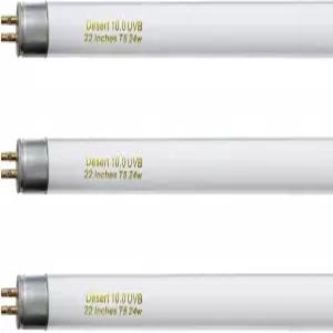 셀리와스 T5 10.0 UVB 파충류 전구 22인치 사막 24W 도마뱀 수염 용 카멜레온용