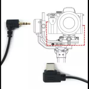 USB-C - 2.5mm 리모트 RSS 컨트롤 케이블 DJI Ronin SC RSC2 RS5 RS4 RS3 RS2 Ronin-SC 및 Canon EOS R RP