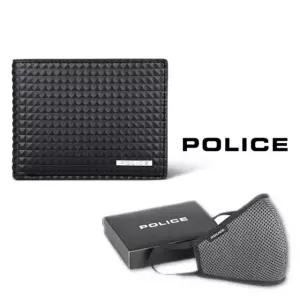 POLICE PYRAMID SLIM WALLET PT108121 WITH ARMOUR MASK COMBO SET