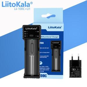 LiitoKala Lii-100 Lii-100B Lii-100C 18650 배터리 충전기 26650/18350/16340/18500/AA/AAA 3.7V 1.2V 3.2