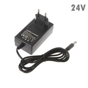 EU 표준 24V 0.5A 납산 배터리 충전기 스마트 전기 자동차 충전 DC 27.6V 500mA 5.5*2.1mm 출력 AC 100-220