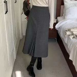 [하프클럽/]빅사이즈 602 보니모직트임롱스커트 DKDT712