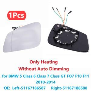 Ruili558 자동차 광각 가열 미러 유리 BMW 호환 F01 F02 F03 F04 F06 F10 F11 F12 F13 F18 F20 21 22 30 31