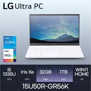HMC / LG전자 2023 울트라PC 15U50R-GR56K - 32GB / 1TB / WIN11H - 가성비 학생용 사무용 노트북