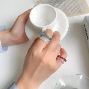 심플 메탈 구슬 장식 반지 세련된 미니멀 디자인 손가락 링 링세트 ringset 링반지 ring