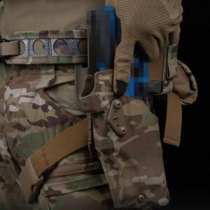 G17 Gen4 G19 용 왼손 서바이벌 총 홀스터 X300 조명과 호환 가능  잠금 Airsoft Hunting Pistols