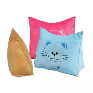 스마일캣 삼각쿠션세모 캐릭터 침대 의자 인테리어 모양 쇼파 등쿠 미용실