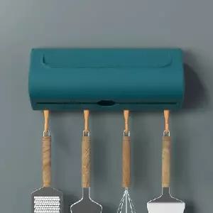 ( )무타공 욕실 비닐랩 보관 휴지케이스 후크거치대