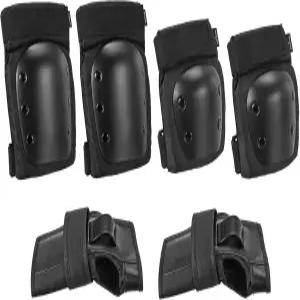 PATIKIL XL 사이즈 성인/청소년 무릎 패드 팔꿈치 손목 보호대 롤러 사이클링 스케이트보드 BMX 자전거