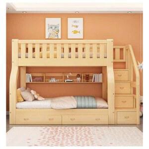 이층침대 원목 수납형 일체형 책상 아이방꾸미기 침실 이층