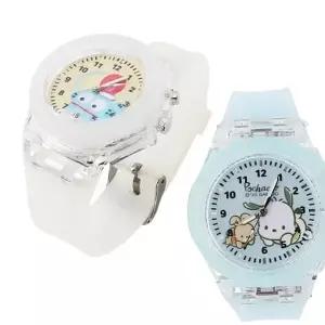 산리오 실리콘 LED 바늘 시계 1P 캐릭터 손목시계