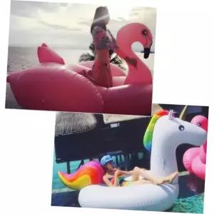 아동튜브 샤인빈 사계절 물놀이 초대형튜브 유니콘/플라밍고