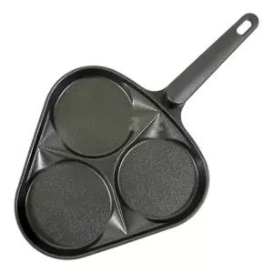 브런치 프라이팬 계란 후라이 휴브 팬케이크 혼밥 3구팬 핫케이크