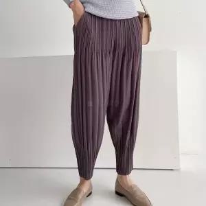 [하프클럽/옷자락]여자 하렘 플리츠 주름원단 고무줄바지 밴딩 팬츠