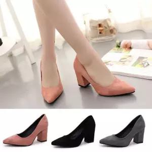 [룽스]여자구두 여성 가을 구두 신발 스웨이드