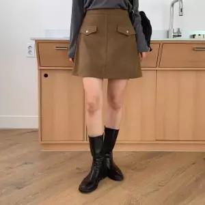 고품질 데님스커트 스커트 롱스커트 플레어스커트 스웨이 더봄 (WFKL1J4)