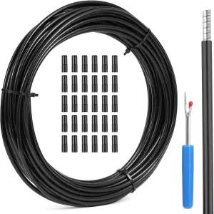 브레이크 케이블 하우징 5mm x 50피트 자전거/자전거 라이닝 자전거 기어 와이어 산악용 교체 액세서리