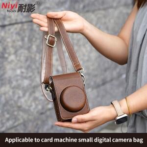 버팔로 가죽 카메라 케이스 가방 커버 캐논 호환 SX730 G7X Mark II 호환 ZV-1II ZV1F 루믹스 LX10 LX9 GR