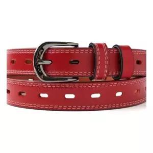 [골드스마일]캐주얼벨트 정장벨트 버클 허리띠 벨트 (레드) DP74654