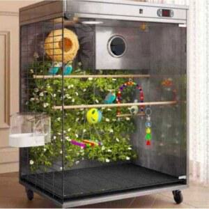 앵무새장 온도조절장치 항온 부화기 사육장 환기 사육 하우스 40x30 병아리부화기 보온