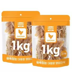 [NS홈쇼핑]굿프랜드 치킨고구마 2Kg 대용량 애견간식 지퍼팩포장[35718828]