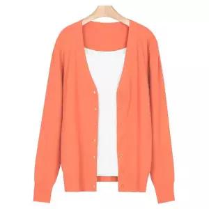 [NS홈쇼핑]파스텔 여성 데일리 무지 단추가디건 JG-WCD-0748-오렌지[31737421]