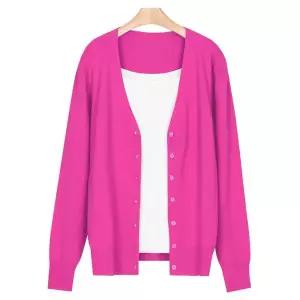 [NS홈쇼핑]파스텔 여성 데일리 무지 단추가디건 JG-WCD-0748-체리핑크[31737422]