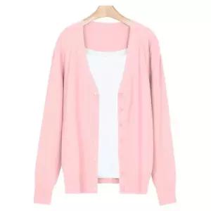 [NS홈쇼핑]파스텔 여성 데일리 무지 단추가디건 JG-WCD-0748-연핑크[31737424]