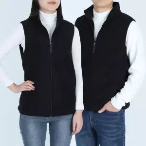 꽃중년 겨울 후리스조끼 기모 뽀글이 작업복 상의 경량 집업 빅사이즈