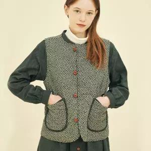 [치키타](센텀시티점)퀼팅 베스트 (플라워) 그린 243103FGN