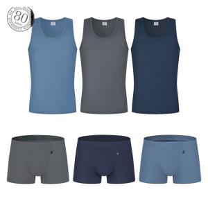 [BYC] 하이앤노블 80수 남성 런닝/드로즈팬티 세트 MNS2003+5002