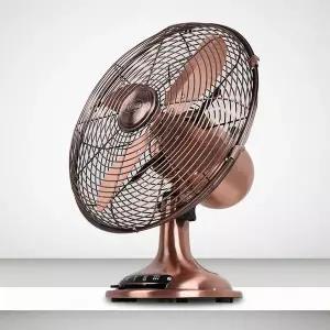 [레이나] 12인치 탁상용 브론즈 엔틱 메탈선풍기 RF-3121 / 알루미늄 4엽날개