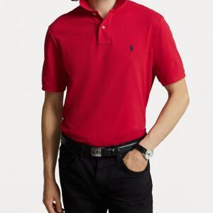 폴로 랄프로렌 남성 반팔 카라티 커스텀슬림핏 모음 레드(003)
