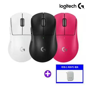 로지텍코리아 G PRO X SUPERLIGHT 2 덱스 지슈라 2 DEX 무선 게이밍 마우스+파우치 세트