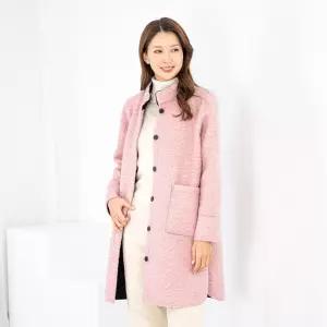 [모슬린]엄마옷 뽀글이 차이나 무지 롱코트 511FGH160 마담중년여성빅사이즈50대60대