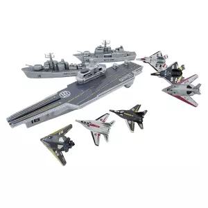 어린이 항공모함 군사장난감 전투기 헬기 세트 군함 유아선물 3D입체 배모형 직업체험