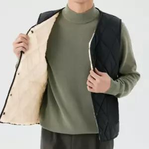남성 겨울 방한 베스트 양털 뽀글이 깔깔이 발열 조끼