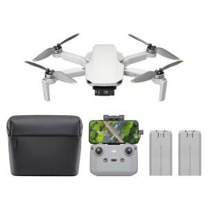 DJI 미니 4K 카메라 드론 콤보, UHD 장착 드론, 249g 미만, 3축 짐벌 안정화, 10km 비디오 전송, 자동 복귀, 62분 최대 비행 시간용 배터리 2개, 퀵샷