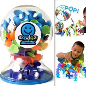 5살 창의 블럭 실리콘 스퀴즈 흡착 블록 50피스 세트 유아 감각 교구 장난감 두뇌 지능 창의력 발달 크리스