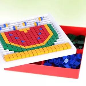 5살 소근육 창의 놀이 블록 꽂기 그림 모자이크 판 블럭 모양 끼우기 창의력 시리즈