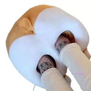 베이지 시바견궁둥이 손난로 발난로 발열쿠션 USB ssu794