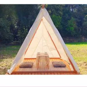 야외 인디언텐트 피크닉 놀이 하우스 인테리어 소품 한강 캠핑텐트 매트 삼각 세트 캐노피