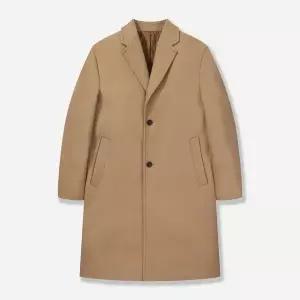 [본](신세계 사우스시티)25년 F/W 이태리 FORTEX원단 베이지 루즈핏 싱글 2버튼 체스터 코트